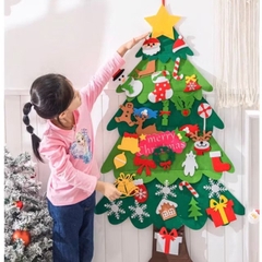 Cây thông Noel vải dạ phiên bản 2021 tặng kèm chi tiết trang trí 110cm x 70 cm [BH: NONE] 1l9c10