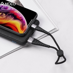 Cáp sạc nhanh ngắn 25cm Samsung BOROFONE BX32 chui MICRO dây dù chính hãng [BH 6 tháng]