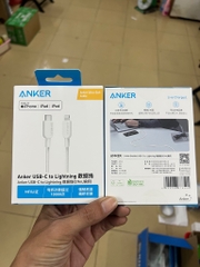 Cáp sạc nhanh Anker A81A5 (C-L 0.9m) dây dù type c ra iphone lightning chính hãng [BH 1 năm]