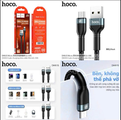 Cáp sạc nhanh 3A HOCO DM-X15 Micro cáp sạc dây dù USB ra micro (A-M) siêu tiện lợi
