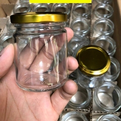 Combo 12 hủ thủy tinh 100ml nắp thiếc dùng để chưng yến, làm sữa chua, đựng gia vị