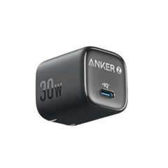 Cóc sạc nhanh 30w ANKER A2698 Zolo IQ GaN màu đen (1 cổng type-c) chính hãng [BH 1 năm]