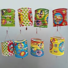Lồng đèn giấy Trung thu nhiều hình ngẫu nhiên rẻ [BH: NONE]