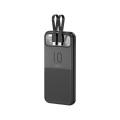 Pin sạc nhanh 22.5w Remax RPP-619 10.000mAh dự phòng PD QC3.0 chính hãng, kèm cáp liền pin, trong suốt lộ mạch [BH 1 năm]