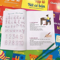 Combo Bộ 8 Cuốn Hành Trang Cho Bé Chuẩn Bị Vào Lớp 1 (Có Túi Đựng)
