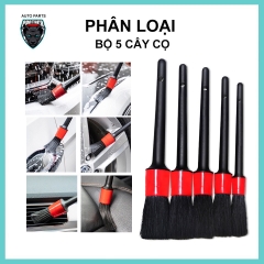 {Vỉ nhựa xịn} Bộ 5 cọ/ chổi vệ sinh xe hơi tiện lợi BRUSH FIVE SETS [BH: NONE] / pktn sale
