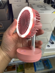 Quạt đèn 88140 tích điện kiêm đèn selfie, quạt mát khi trang điểm và chụp hình tự sướng [BH: 1 Tháng] / pktn sale