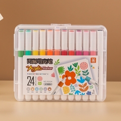 Túi zip 24 màu Acrylic marker cao cấp [BH: NONE] 1l9c8