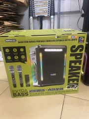 Loa bluetooth Karaoke REMAX RB- M70 ÂM THANH HiFi 30000mAh 208W tặng kèm 2 micro, có led siêu đẹp [BH: 1 NĂM]