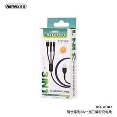 Cáp sạc nhanh 3 đầu REMAX RC-C007 đa năng chính hãng [BH 1 năm] D202-11795-4l5