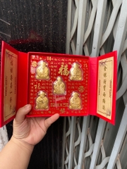 Set hộp quà tặng 5 ông Phúc Lộc Thọ Tài mạ vàng may mắn [BH: NONE]