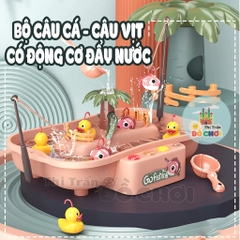 Đồ chơi bộ câu cá câu vịt dùng pin có nhạc cho bé