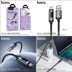 Cáp sạc nhanh 100w HOCO U148 Type C cáp sạc usb ra Type C dây dù siêu đẹp