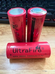 Pin sạc to Ultra Fire MRK 26650 7200mAh 3.7V size lớn xịn 2 đầu bằng dự phòng cho đèn pin [BH 1 tháng] / pktn sale