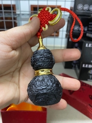 Bật lửa diêm xăng MÀU ĐEN hoạ tiết Rồng điêu khắc hình quả hồ lô phong thuỷ may mắn fullbox (hộp mới hoặc cũ tuỳ lô) [BH: None] / pktn sale