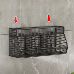 Kệ đựng gia vị, rổ lưới gia vị 3 hộc 2 tầng [BH: NONE]