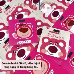 Cân điện tử sức khỏe hình gấu pink [BH 1 tuần]