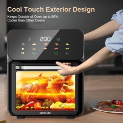 Nồi chiên không dầu 15L AFOK mặt kính nút cảm ứng (15 lít) [BH: 1 THÁNG]