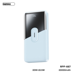 Pin sạc nhanh 22.5w Remax RPP-667 20.000mAh PD QC3.0 sạc dự phòng Chính Hãng [BH: 1 năm]