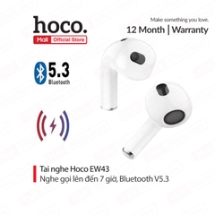Tai nghe bluetooth HOCO EW43 tws kiểu dáng airpods pro3 có đế sạc chính hãng [BH 1 năm]