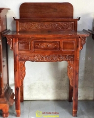 [Hàng cũ] Bàn thờ Phật, thờ Gia Tiên 2 tầng gỗ tràm nhị cấp (ngang 147, cao 136, sâu 60 cm) [mới 96%, cần thanh lý giá rẻ] / pktn sale