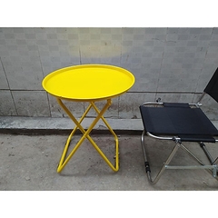Bàn tròn sắt gấp gọn uống trà chanh, cà phê [BH: NONE]