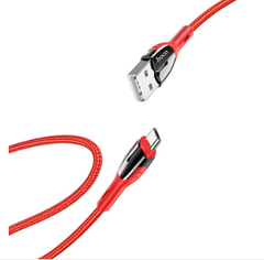 Cáp sạc nhanh micro 2.4A Hoco U89 chui Samsung Micro có LED báo sạc đầy 1.2M chính hãng [BH 1 năm]