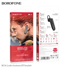 TAI NGHE BLUETOOTH V5.0 BOROFONE BC36 1 BÊN TAI PIN LIÊN TỤC 4-6H CHÍNH HÃNG [BH 1 NĂM]