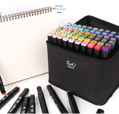 SÉT BÚT DẠ 48 CÂY KÈM TÚI VẢI TOUCHSHI CAO CẤP SIÊU ĐẸP CHO BÉ HỌC VẼ [BH: NONE] 1l1c10