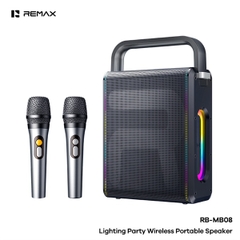 Loa bluetooth KARAOKE REMAX RB-MB08  V6.0 6000mAh 60W 2 mic(3000g) [BH 1 NĂM]