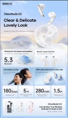 Tai nghe bluetooth REMAX CLEARBUDS C2 V5.3 TWS kiểu dáng airpods true wireless chính hãng [BH 1 năm]