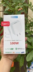 Bộ sạc nhanh 100w 5S Space SUPER VOOC Type C (cóc 1 cổng usb + cáp usb ra Type C) [bh: 3 tháng] 5l9c12