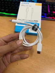 Cáp sạc nhanh Anker A81A5 (C-L 0.9m) dây dù type c ra iphone lightning chính hãng [BH 1 năm]