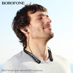 Tai nghe bluetooth BOROFONE BE67 mẫu choàng cổ thể thao mới siêu đẹp chính hãng [Bh 1 Năm]