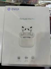 Tai nghe bluetooth Dvip DV-V04 PRO kiểu dáng PRO3 (2 tai không nút cao su kèm doc sạc) chính hãng [BH: 6 THÁNG]
