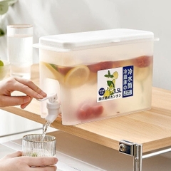 Bình Đựng Nước Có Vòi 3.5L  Loại Xịn Nhựa Cao Cấp Đa Năng Để Tủ Lạnh [BH: NONE]