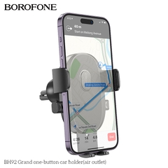 Giá đỡ điện thoại trên oto xe hơi BOROFONE BH92 mẫu kẹp khe gió siêu đẹp [NONE]