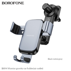 Giá đỡ điện thoại trên oto xe hơi BOROFONE BH94 mẫu móc khe máy lạnh siêu đẹp [NONE]