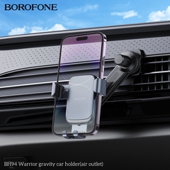Giá đỡ điện thoại trên oto xe hơi BOROFONE BH94 mẫu móc khe máy lạnh siêu đẹp [NONE]