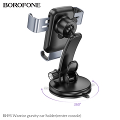 Giá đỡ điện thoại trên oto xe hơi BOROFONE BH95 hít taplo hoặc kính chắn gió siêu chắc chắn [NONE]