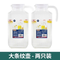 Bình thủy tinh 1.7L nóng lạnh có nắp kèm quai cầm đựng nước pha trà, detox [BH: NONE]