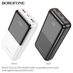 Pin sạc nhanh 22.5W Borofone BJ36A 20.000mAh dự phòng chính hãng [BH 1 NĂM] / pktn sale
