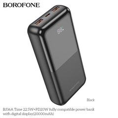 Pin sạc nhanh 22.5W Borofone BJ36A 20.000mAh dự phòng chính hãng [BH 1 NĂM] / pktn sale