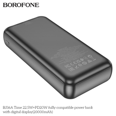 Pin sạc nhanh 22.5W Borofone BJ36A 20.000mAh dự phòng chính hãng [BH 1 NĂM] / pktn sale