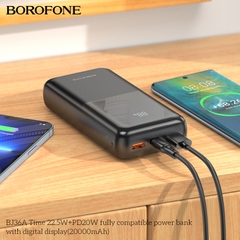Pin sạc nhanh 22.5W Borofone BJ36A 20.000mAh dự phòng chính hãng [BH 1 NĂM] / pktn sale