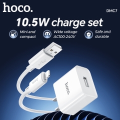 Bộ sạc nhanh 10.5w lightning HOCO DMC7 (usb ra iphone) chính hãng [BH 1 năm]