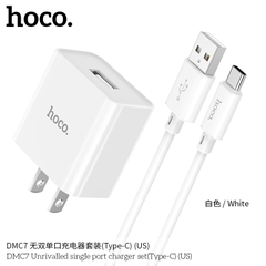 Bộ sạc nhanh 10.5w HOCO DMC7 (usb ra type-c) chính hãng [BH 1 năm]