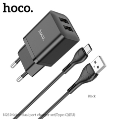 Bộ sạc Hoco N25 Type-C 2U chính hãng [BH 1 năm]