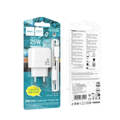 Bộ sạc nhanh 25w HOCO CS53A (C-L) (Cóc 1 cổng type-c PD) (Cáp type c ra iphone lightning) chính hãng [BH 1 năm]
