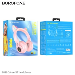TAI NGHE BLUETOOTH BOROFONE BO18 MẪU TAI MÈO CÓ LED SIÊU ĐẸP [BH 1 NĂM]